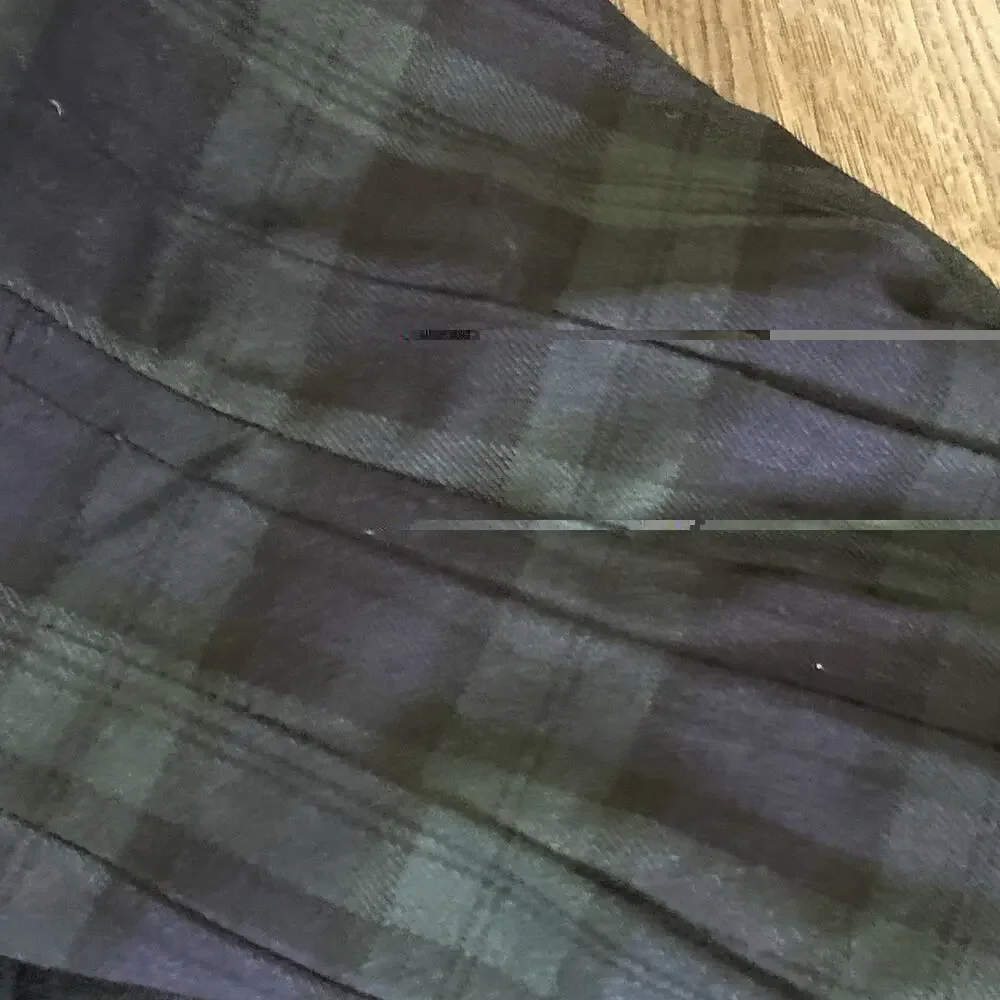 Brandy Melville Plaid Mini School Girl Skirt, One Size, Blue/Green Preppy Retro
